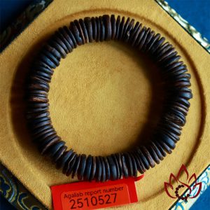Vòng Trầm Hương Hạt Dẹp | 12 ly | Trầm Bì Rễ Chìm Nước