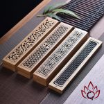 Khay Đốt Nhang Trầm Hương Không Tăm | Tre Tự Nhiên | Lưới Thép Chống Cháy