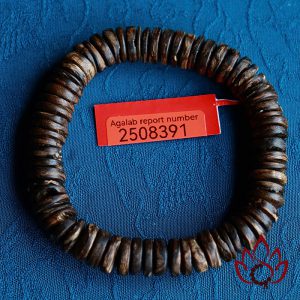Vòng Trầm Hương Hạt Dẹp | 11 Ly | Trầm Bì Rễ Cận Chìm
