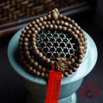 Vòng Trầm Hương 108 Hạt 5 Ly Trầm Tốc Kiến Tự Nhiên Lâu Năm