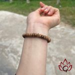 Vòng Trầm Hương Hạt Dẹp 8 ly Trầm Tốc Kiến Tự Nhiên Lâu Năm